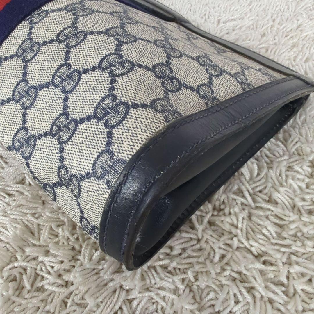 GUCCI オールド グッチ クラッチ バッグ ポーチ シェリーライン