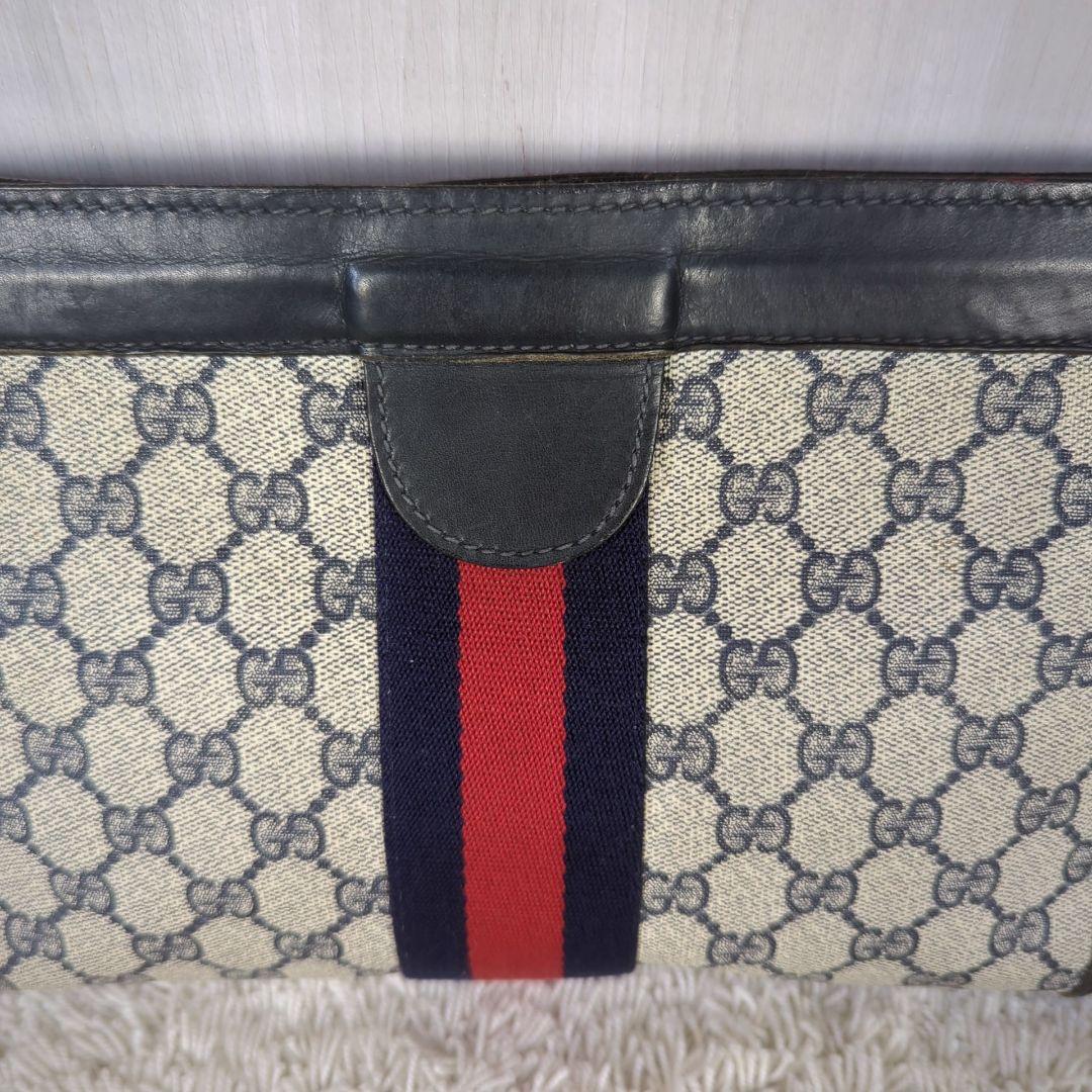 GUCCI オールド グッチ クラッチ バッグ ポーチ シェリーライン