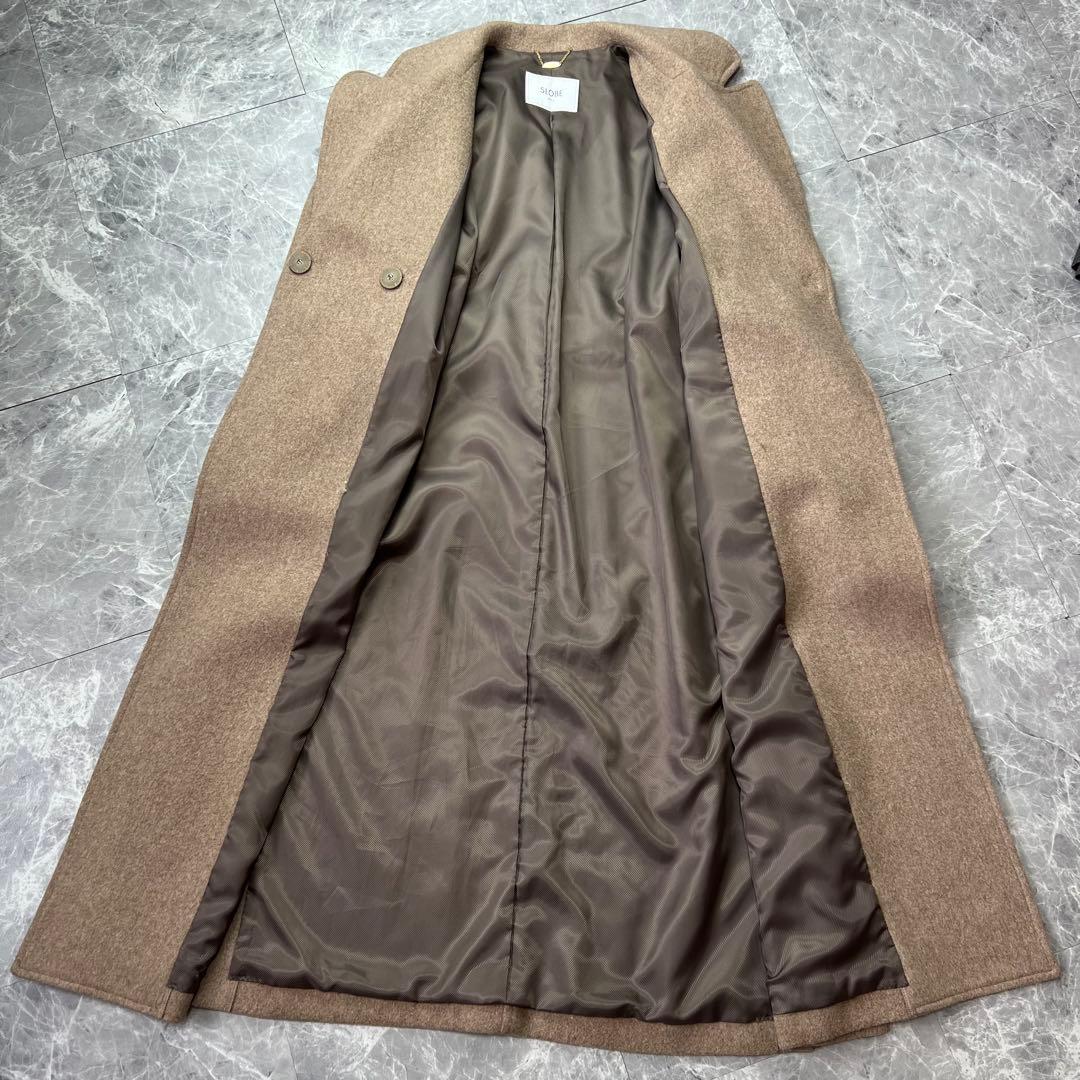近年品♡スローブイエナ ベルテッドコート ベージュ 36 近年品♡スローブイエナ ベルテッドコート ベージュ 36