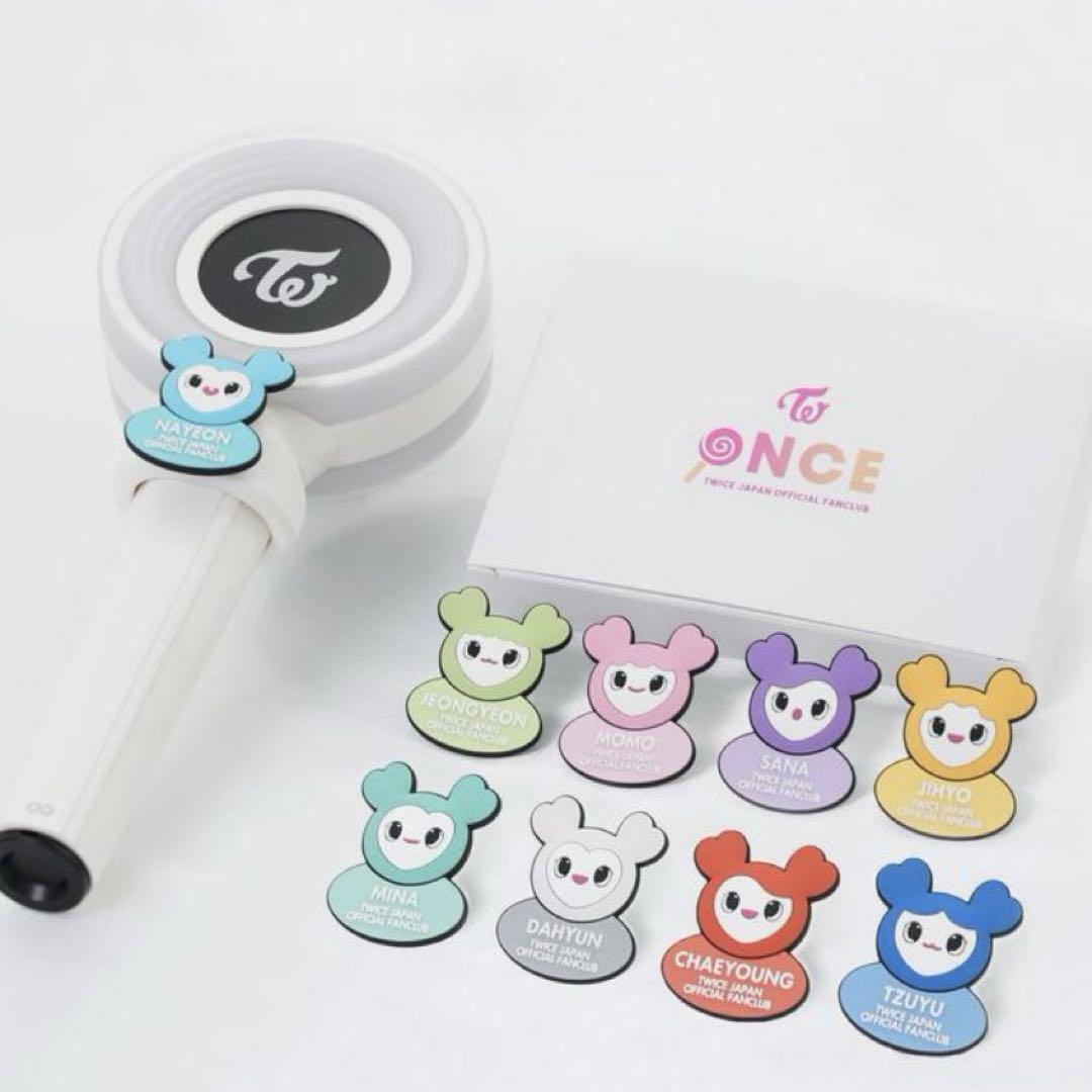 TWICE - TWICE トゥワイス まとめ売り CD グッズ ペンライト 会報 once TWICE 公式ペンライト OFFICIAL LIGHT STICK CANDYBONG