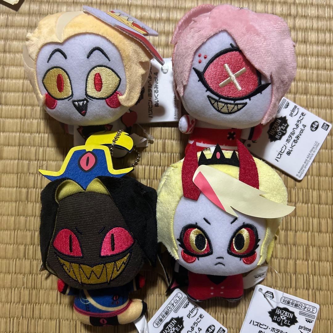 12個ハズビン・ホテルへようこそ ぬいぐるみVol.4 ハズビン・ホテルへようこそ ぬいぐるみ vol.4 4点セット - メルカリ