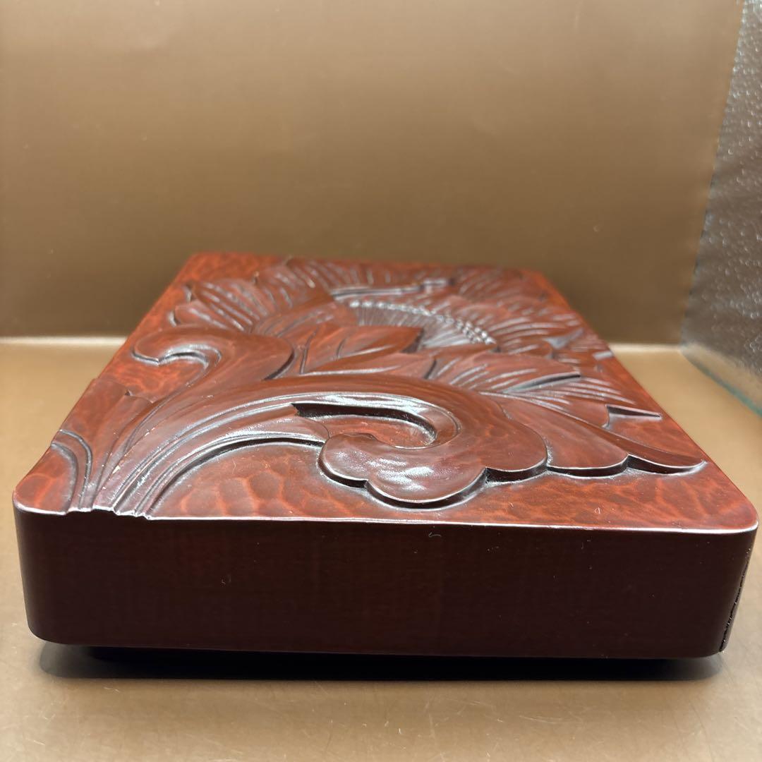 鎌倉彫　文庫箱　織り機の杼(ひ)で作った針山セット 鎌倉彫 文庫箱 織り機の杼(ひ)で作った針山セット