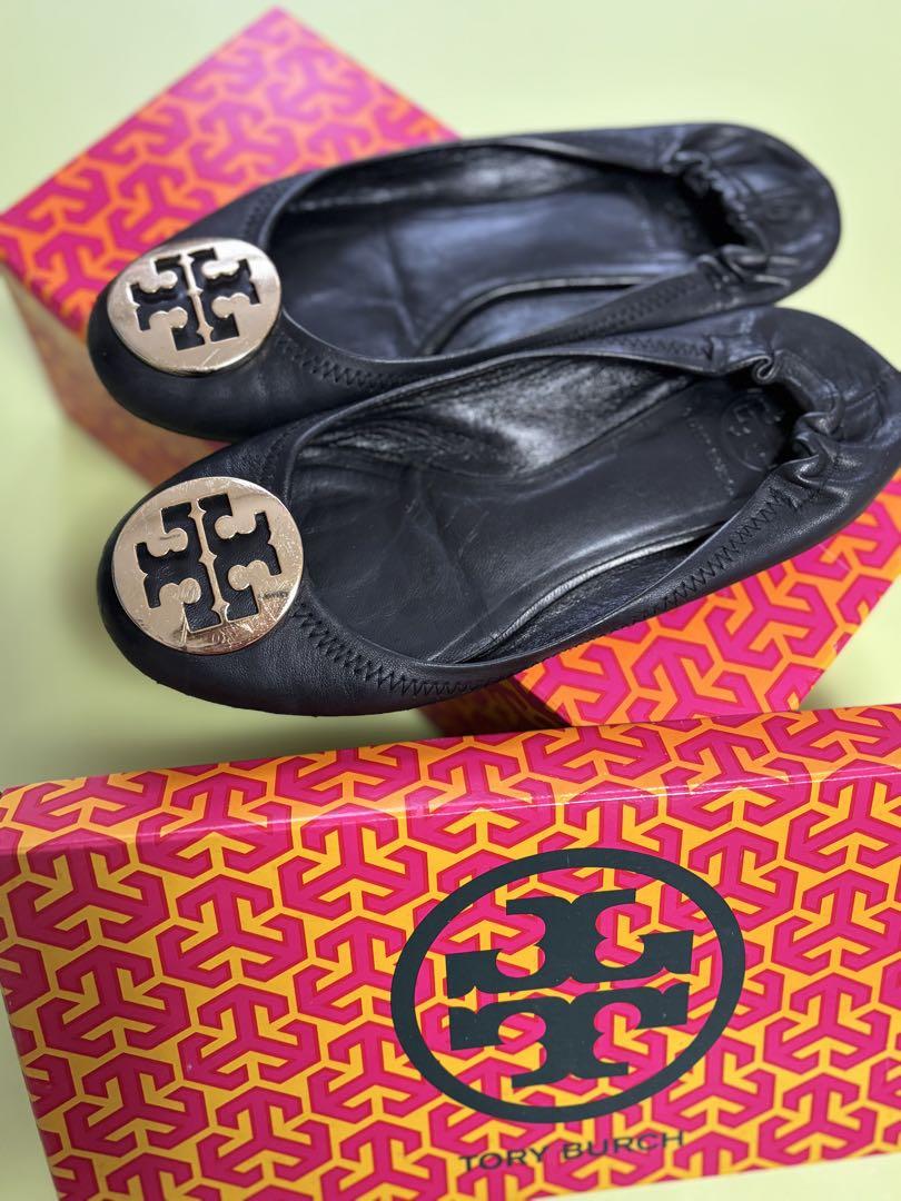 Tory Burch Classic Reva Ballet ブラック フラット