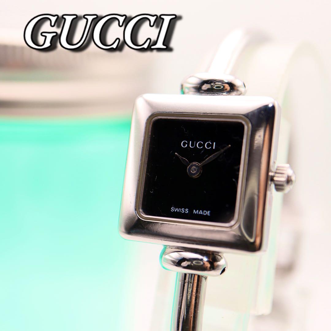 GUCCI スクエア バングル ブレス レディース腕時計 326