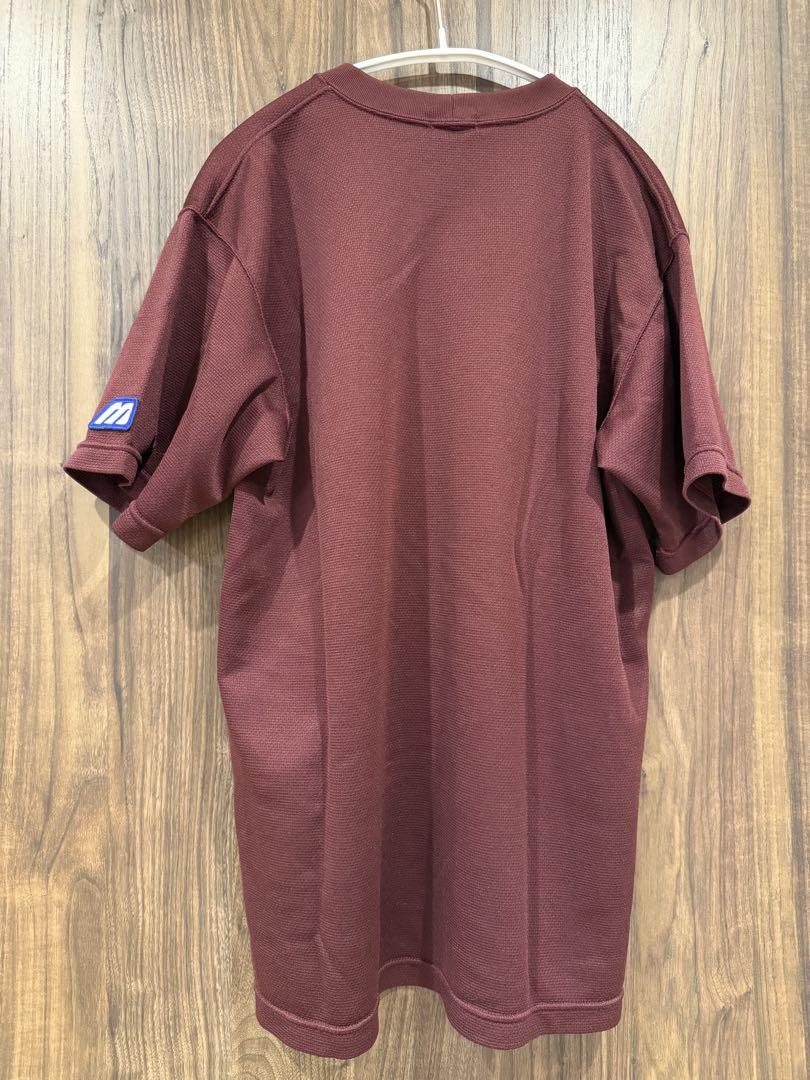 早稲田実業 WASEDA ロゴ入り バーガンディ Tシャツ
