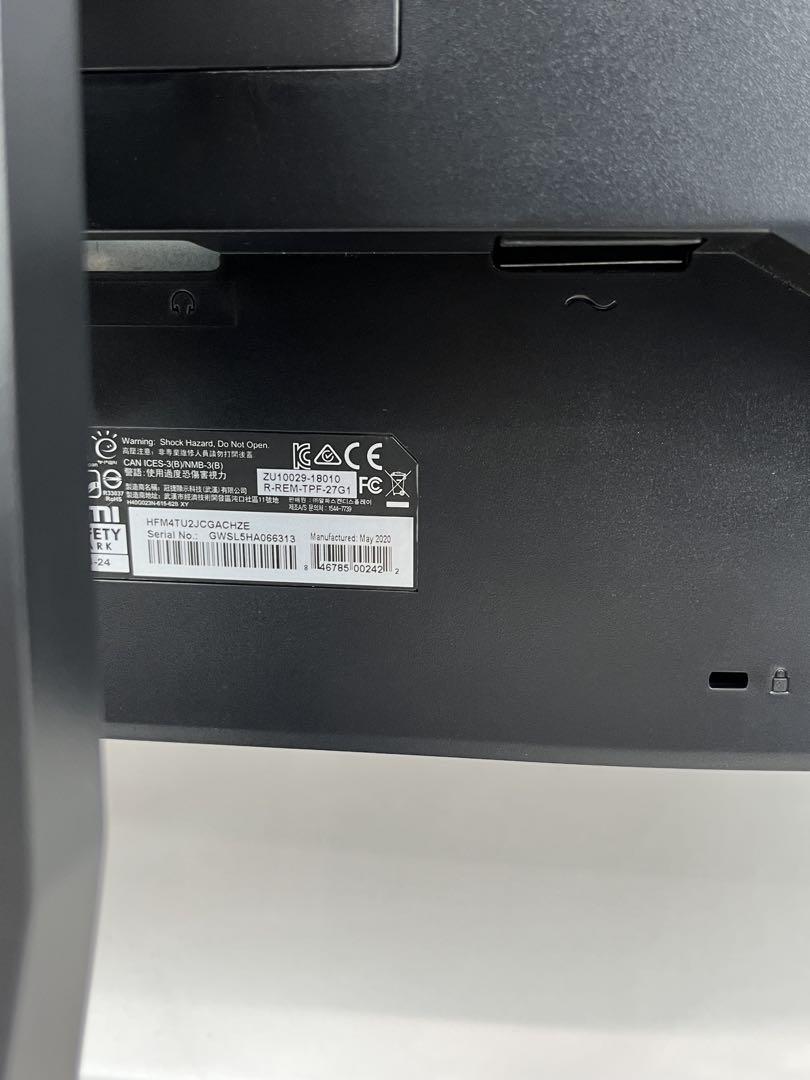 訳あり　AOC C27G1 27インチ湾曲型曲面型モニター