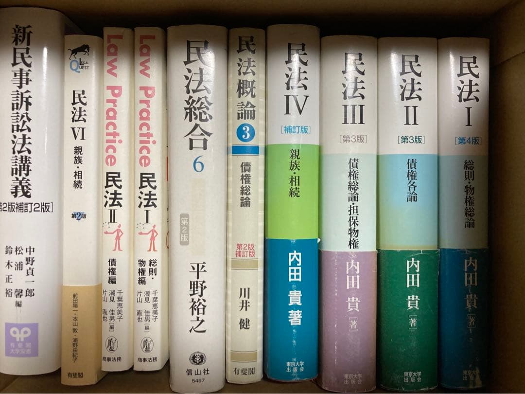 14冊法律専門書まとめ売り民法会社法民事訴訟法刑事訴訟法基本書等 メルカリ