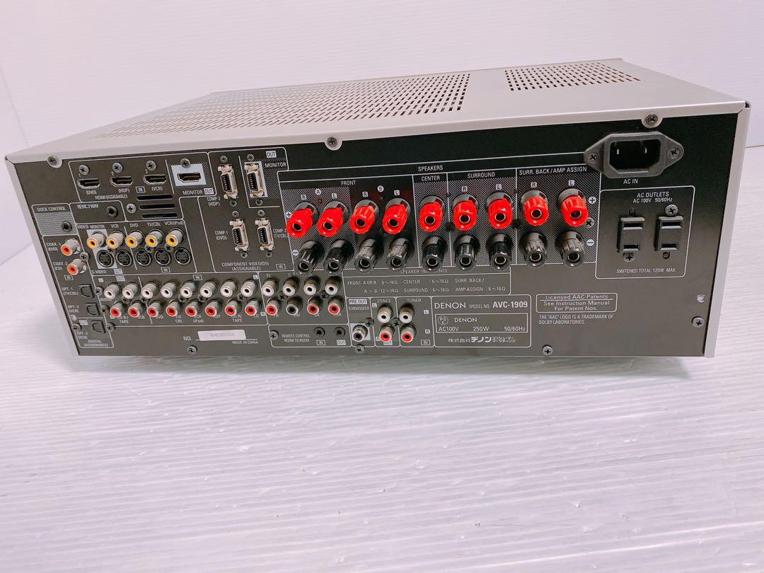 【動作品】DENON AVアンプ avc-1909 AVC-1909 | Denon公式