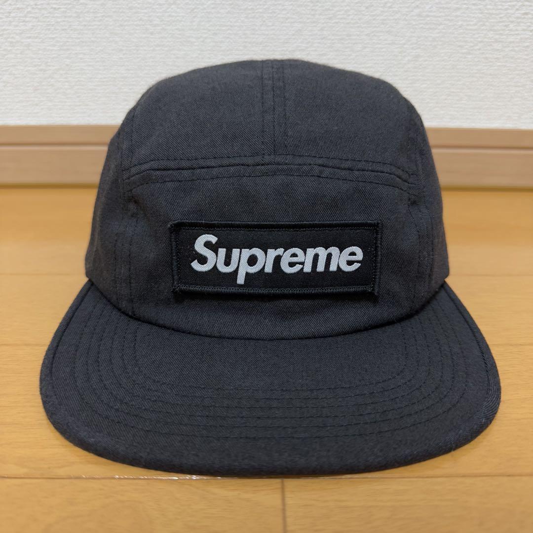 Supreme NYCO Twill Camp Cap ブラック 17aw