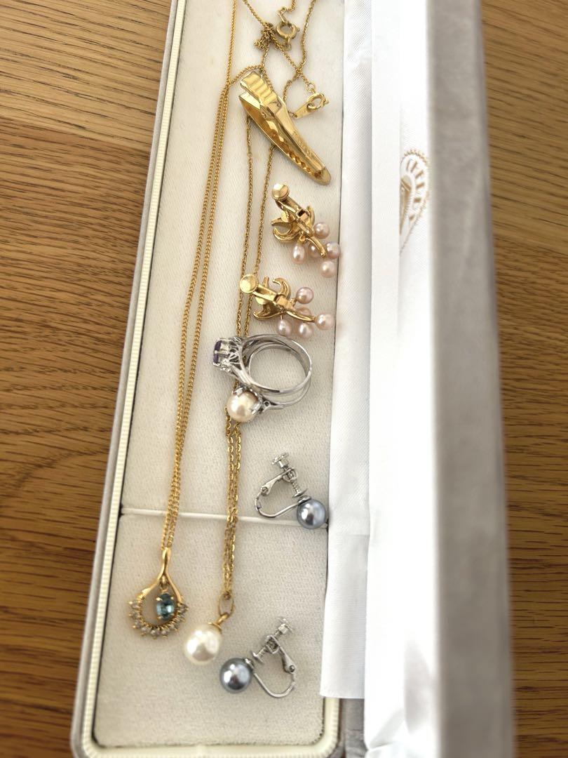 遺品整理 】ネックレス イヤリング 15点 silver 翡翠 珊瑚