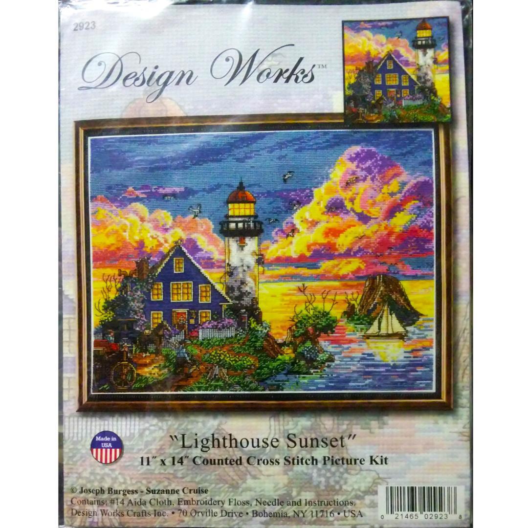クロスステッチ【Design Works】Lighthouse Sunset灯台