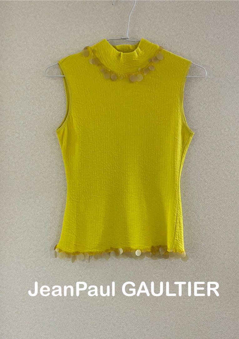 【JeanPaul GAULTIER 】ノースリーブカットソー40イエロー
