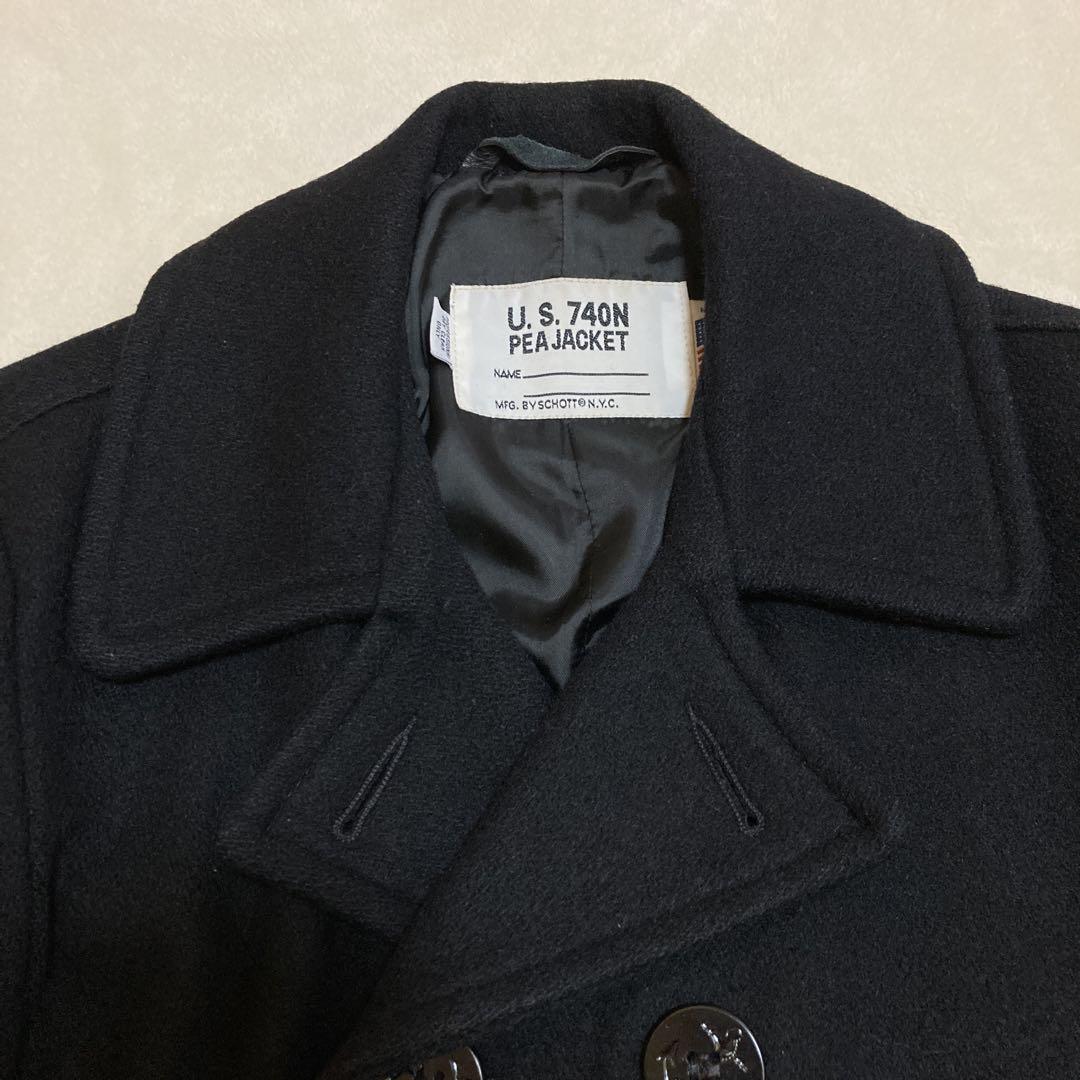【美品】Schott 740N USA PEA JACKET 36