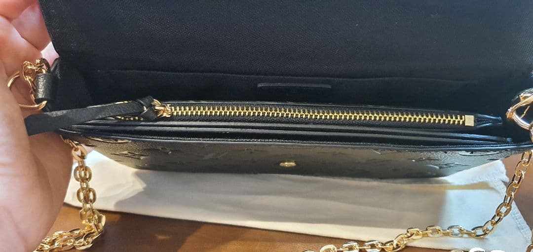 自宅保管 LV ポシェットフェリシー ショルダーバッグ ブラック