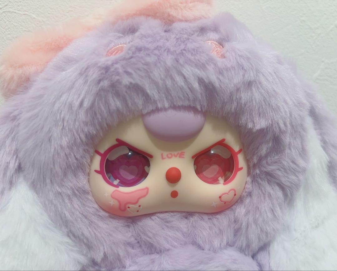 babythree 大人気 巾ベイビースリー パープル ぬいぐるみキーホルダー
