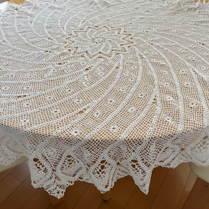 開催中 レース編みテーブルクロス 大きめ120cm zppsu.edu.ph