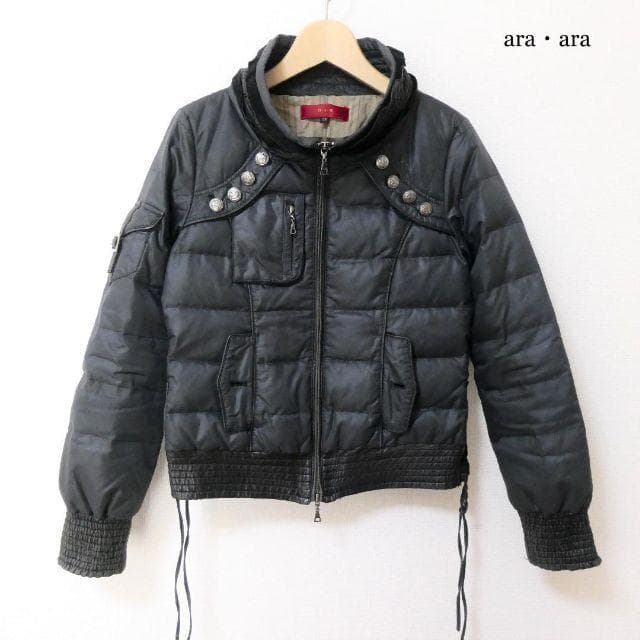 良品 アラアラ ディアスキン 切り替え コンチョボタン ダウン