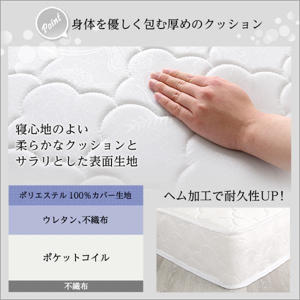 クイーンベッドに新品、♥