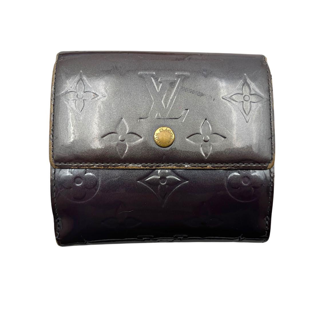 LOUIS VUITTON ルイヴィトン　折り財布　ヴェルニ　黒　ブラック