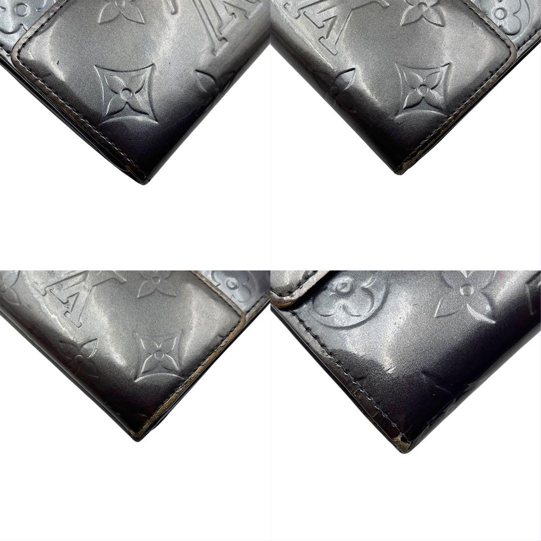 LOUIS VUITTON ルイヴィトン　折り財布　ヴェルニ　黒　ブラック