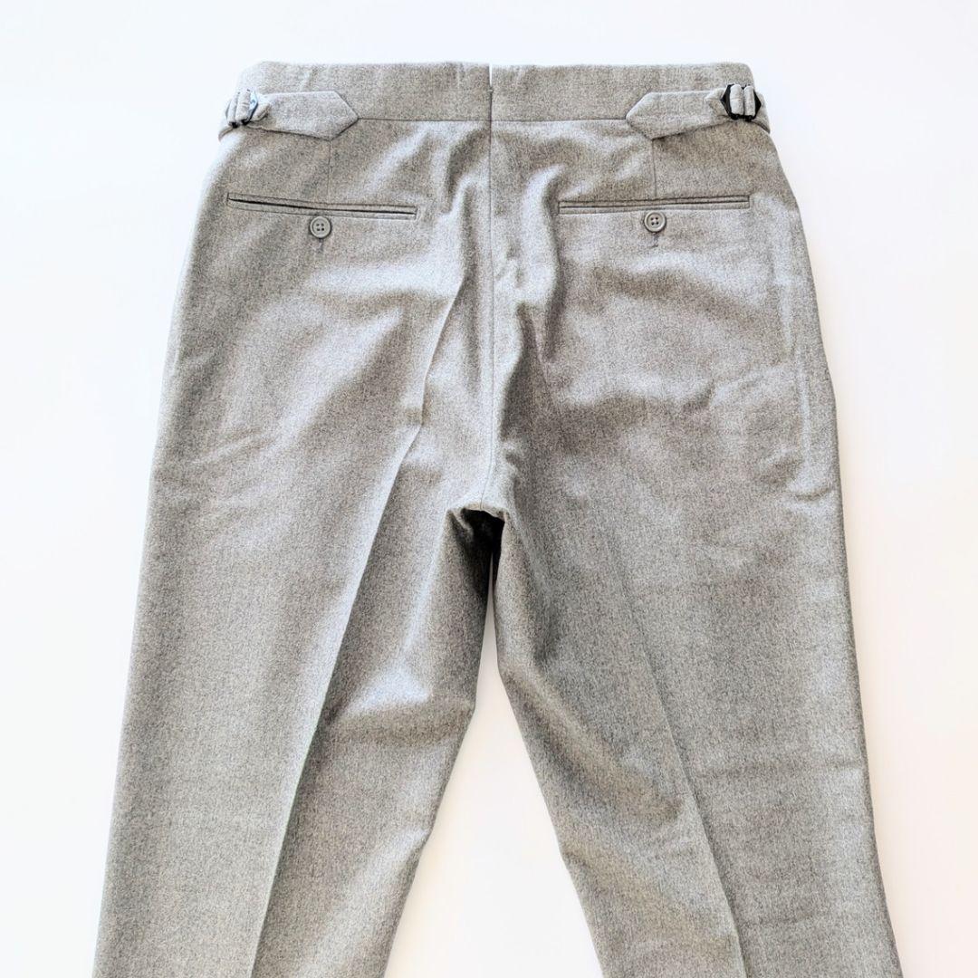 RALPH LAUREN PURPLE LABLE グレーフランネルスラックス
