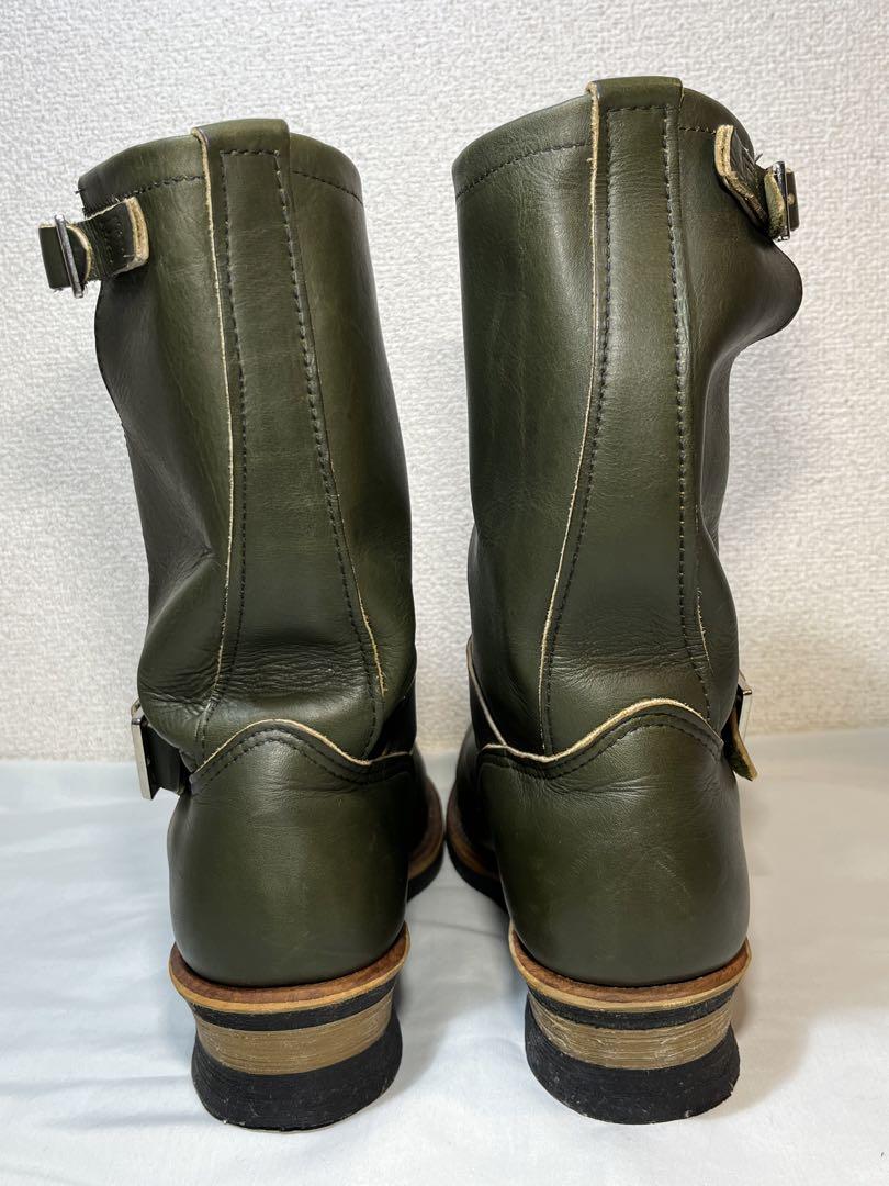レッドウィング RED WING ダークグリーン スエード エンジニアブーツ