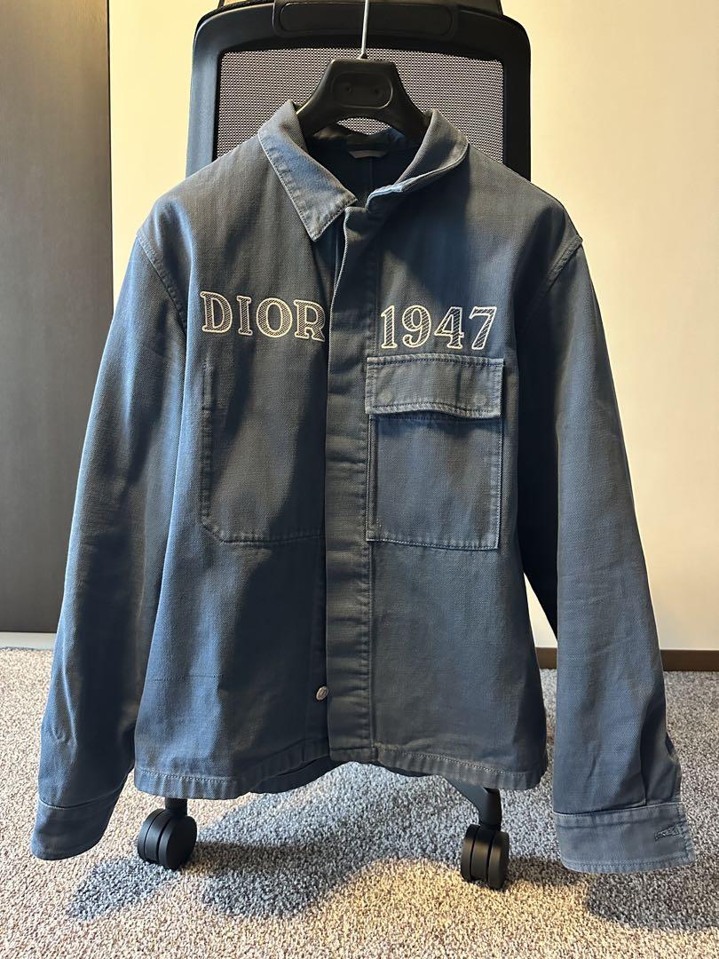 人気★Dior オーバーサイズ ジャケット★コットンデニム お洒落 ホワイトコットンデニム オーバーサイズ ジャケット (Dior