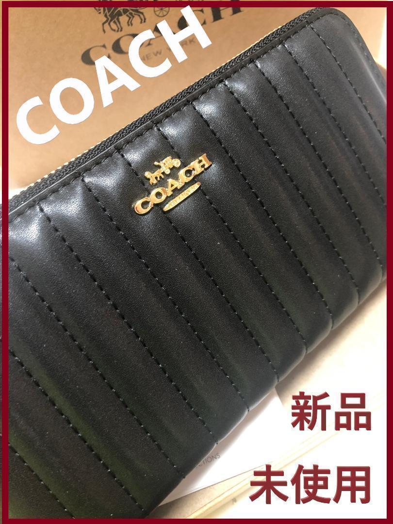 COACH コーチ 新品 ブラック 長財布 メンズ レディース 財布 黒 085 - メルカリ COACH コーチ 新品 ブラック 長財布 メンズ レディース 財布 黒 085 - メルカリ