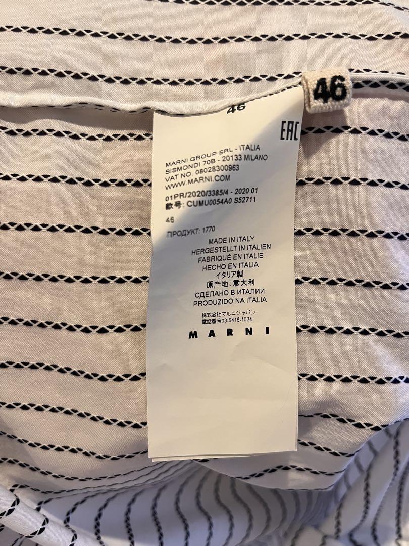 MARNI マルニ オープンカラーシャツ ストライプ　46