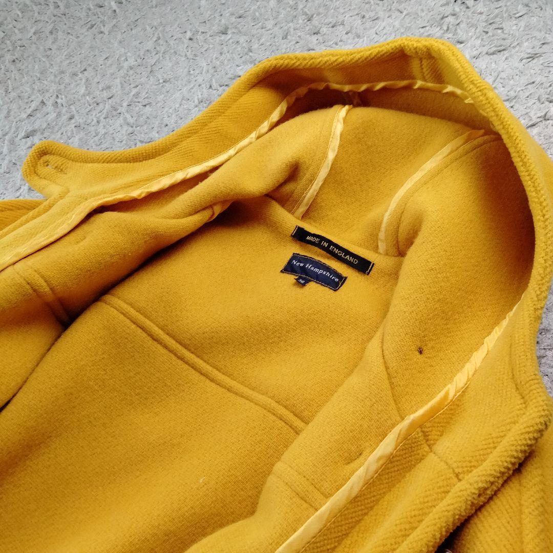 ダッフルコート【美品】36サイズ　イギリス製　New Hampsh　イエロー系