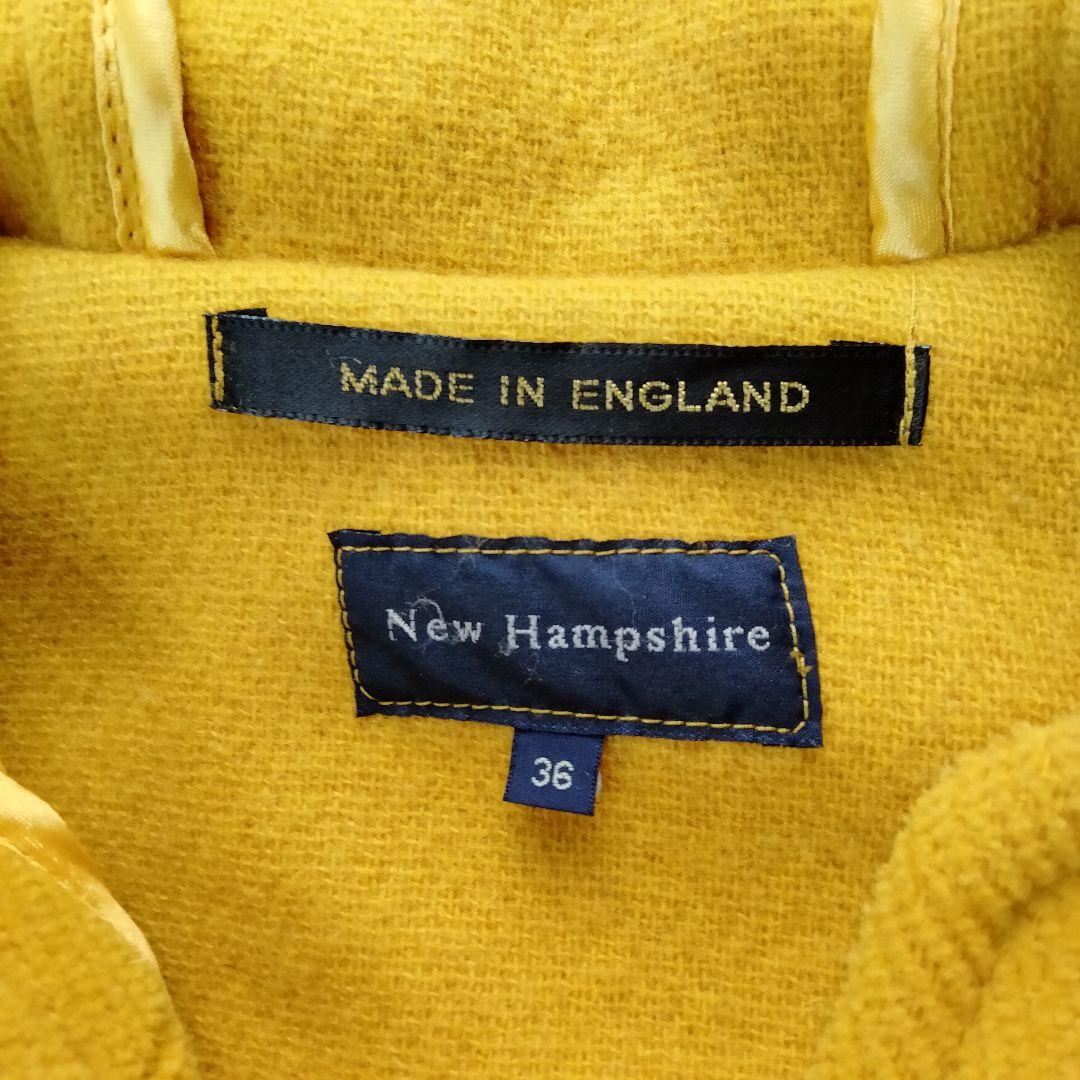 ダッフルコート【美品】36サイズ　イギリス製　New Hampsh　イエロー系