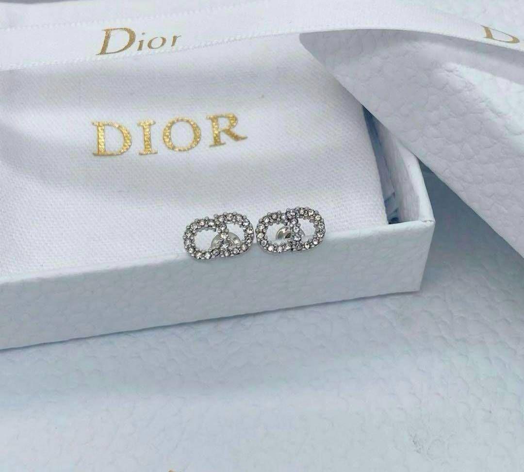 DIOR　ディオール　ピアス　Clair D Lune　シルバー⭐︎ DIOR | Clair D Lune ピアス メタル & クリスタル