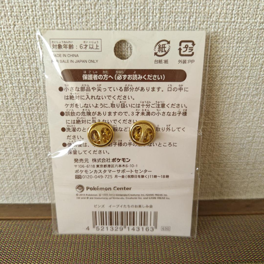 匿名配送無料ピカチュウ・イーブイ ピンバッジ 2個セット