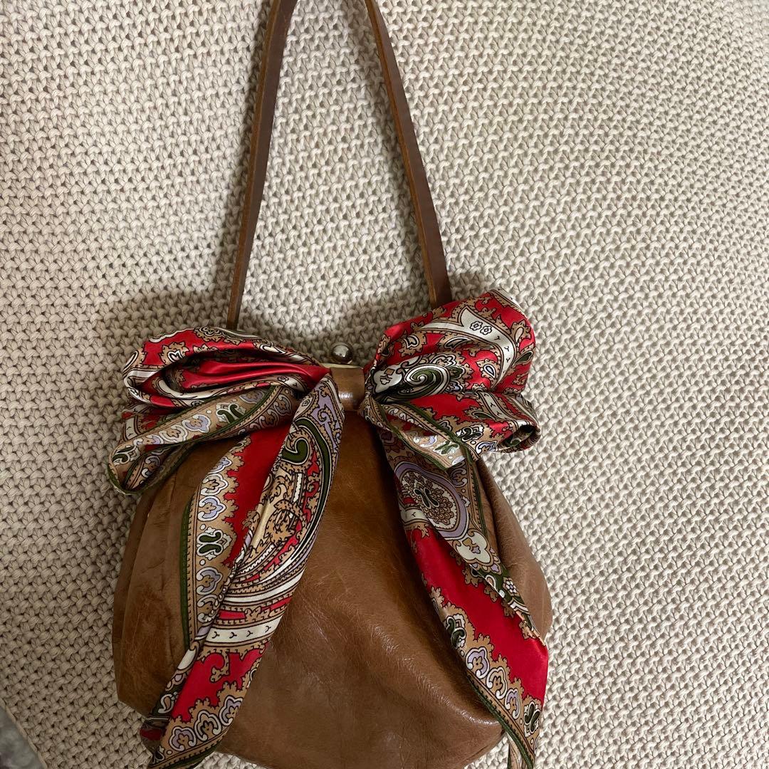 値下げ　sweetheart スカーフリボンバッグ