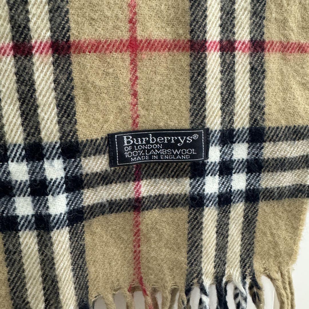 Burberrys チェック柄マフラー 100%ウール 小物