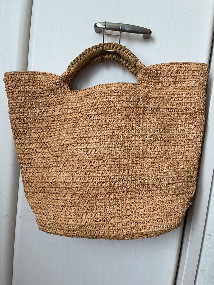 美品 HELEN KAMINSKI 定番カゴバッグ オレンジ