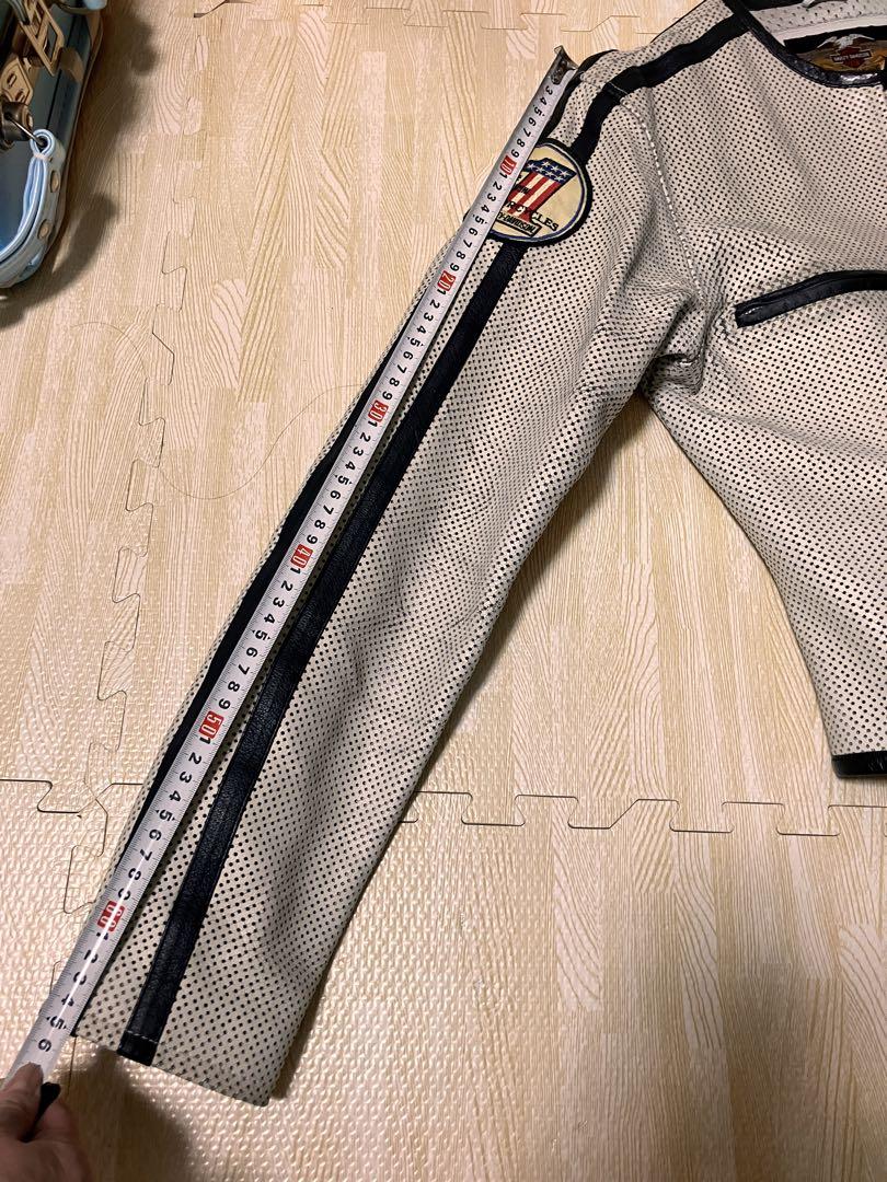 革ジャン　夏　メッシュ　牛皮　バイク　HDC HARLEY-DAVIDSON