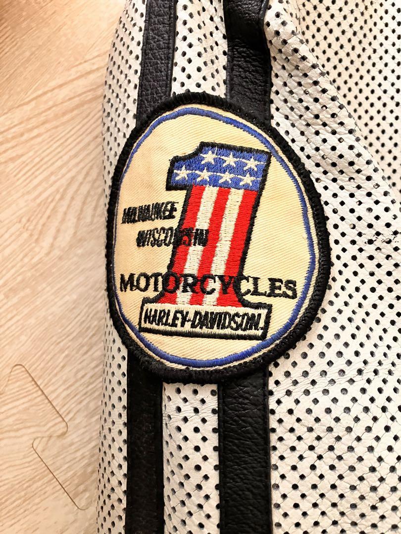 革ジャン　夏　メッシュ　牛皮　バイク　HDC HARLEY-DAVIDSON