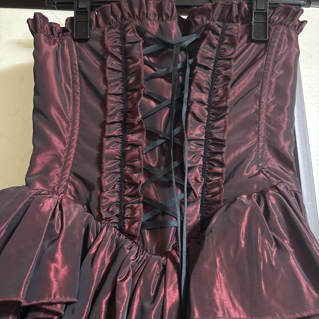 atelier pierrot バッスルコルセットワンピース 赤