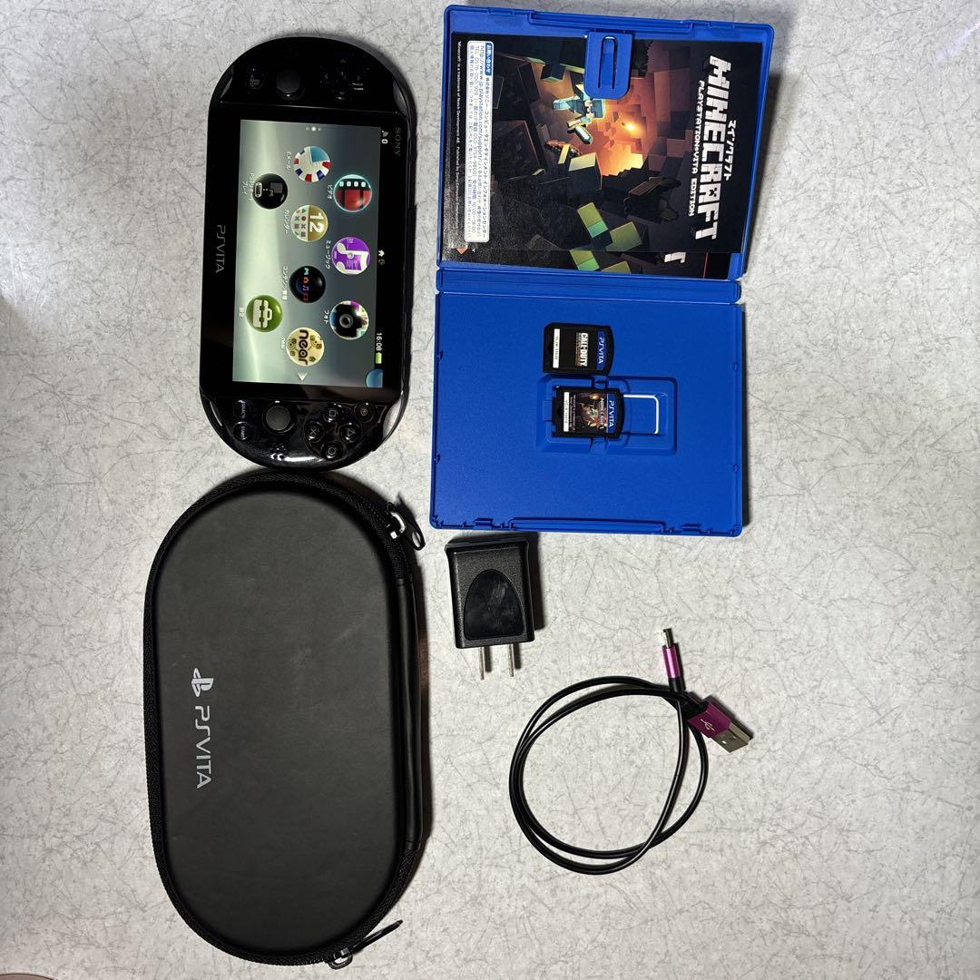 PS Vita本体 Minecraft付き 充電器