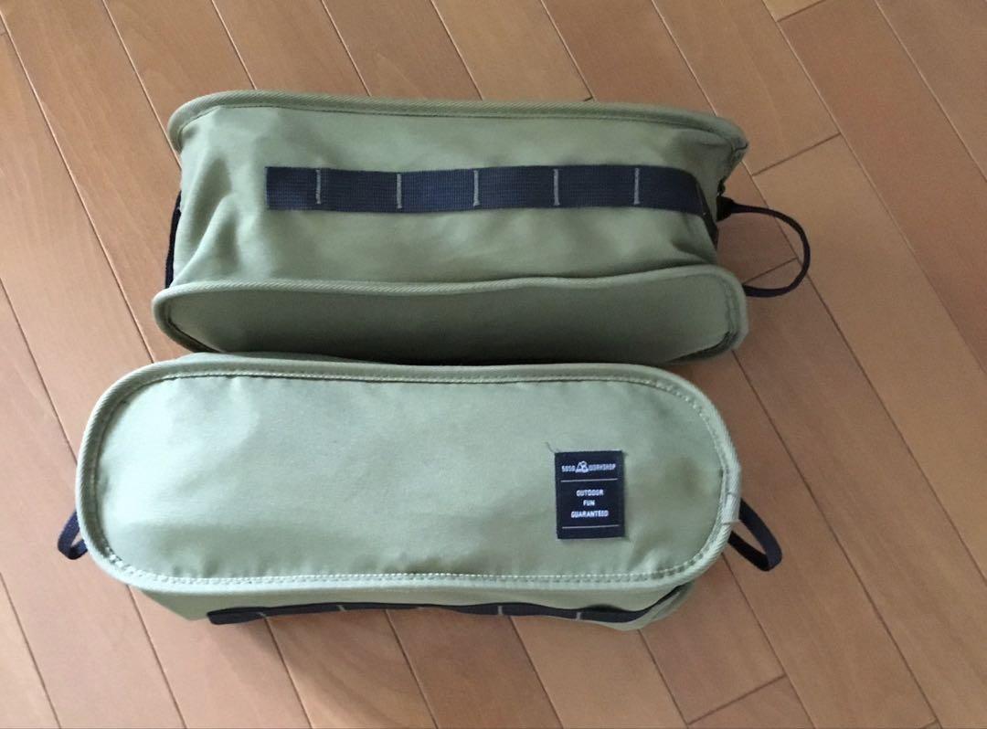 アウトドアチェア 耐荷重150kg オリーブグリーン　2個セット