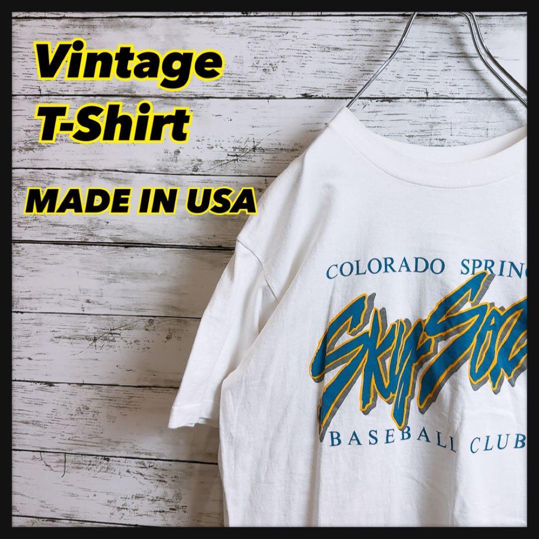 【 チームロゴ】USA製Murinaムリナ90sヴィンテージベースボールTシャツ