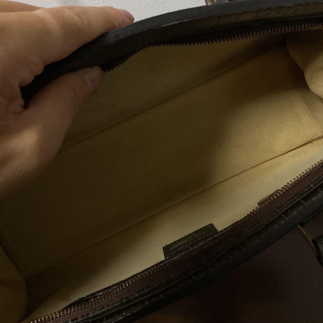 モモ様専用☆ 良品 J&M DAVIDSON クロコエンボス ハンドバッグ④