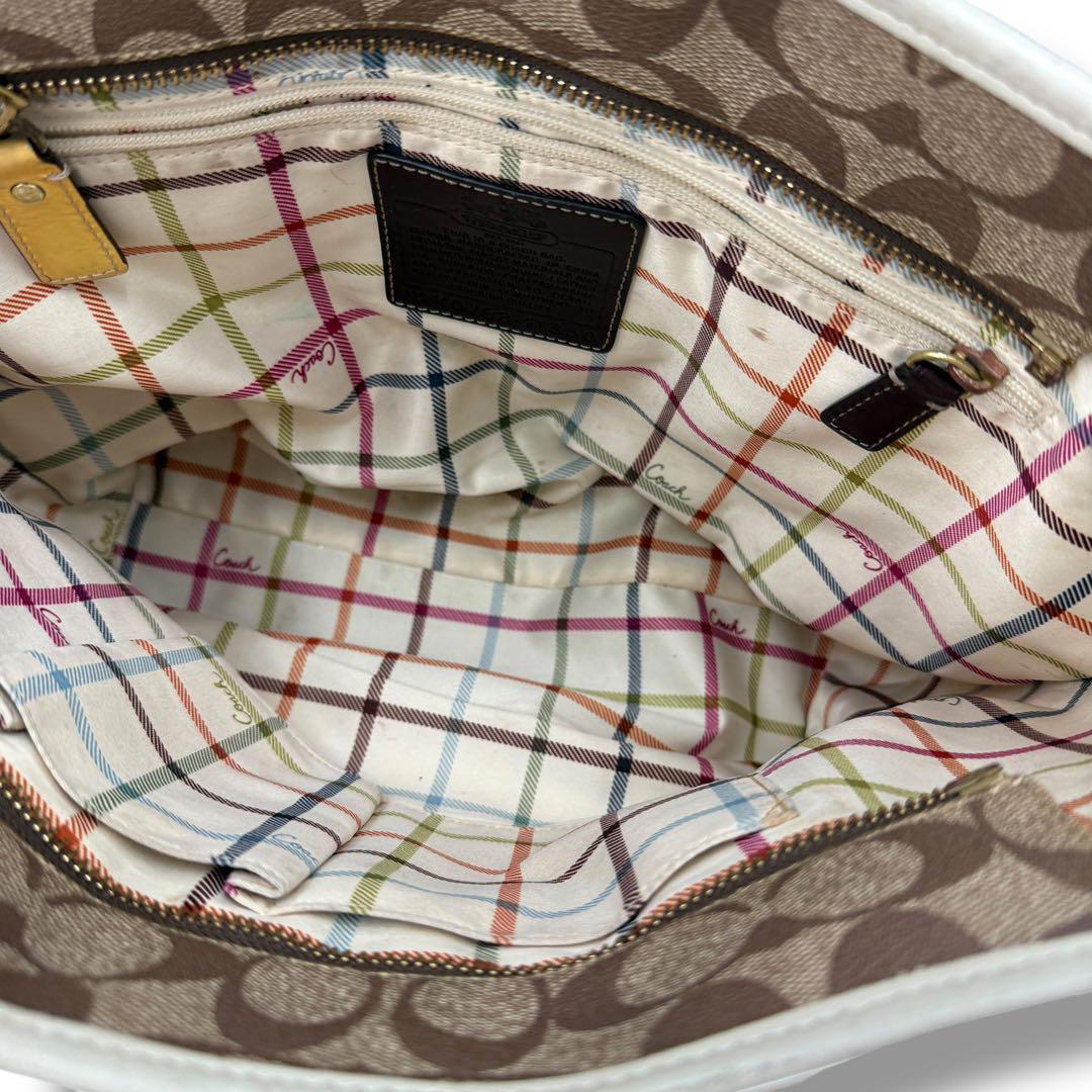 即購入OK】coach コーチ トートバッグ PVC 肩掛 レザー 11350
