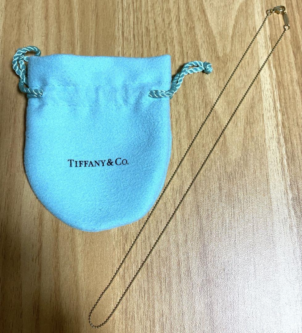 Tiffany&Co. ティファニー YG 18Kビーズ チェーン ネックレス