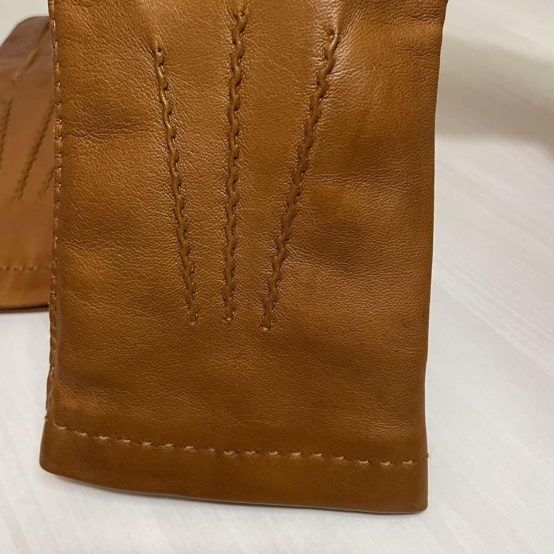 美品☆トゥモローランド☆手袋☆レザー☆メンズ☆ブラウン☆イタリア製☆シープスキン