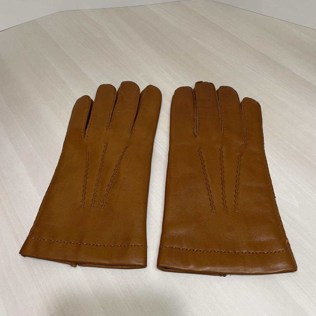 美品☆トゥモローランド☆手袋☆レザー☆メンズ☆ブラウン☆イタリア製☆シープスキン