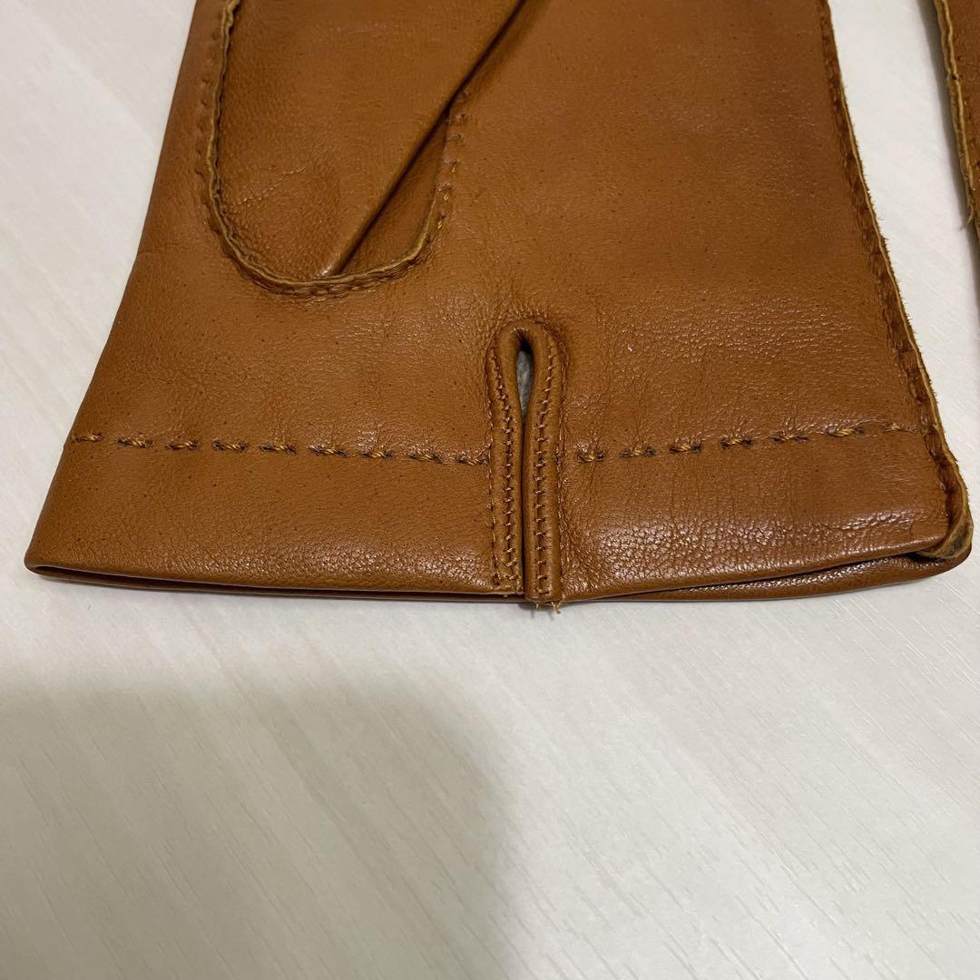美品☆トゥモローランド☆手袋☆レザー☆メンズ☆ブラウン☆イタリア製☆シープスキン