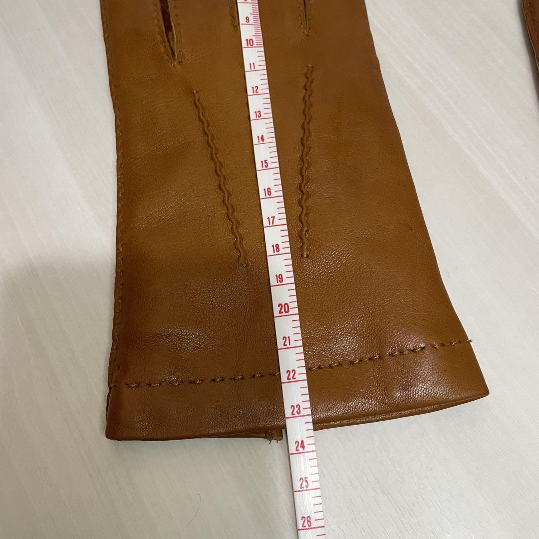 美品☆トゥモローランド☆手袋☆レザー☆メンズ☆ブラウン☆イタリア製☆シープスキン