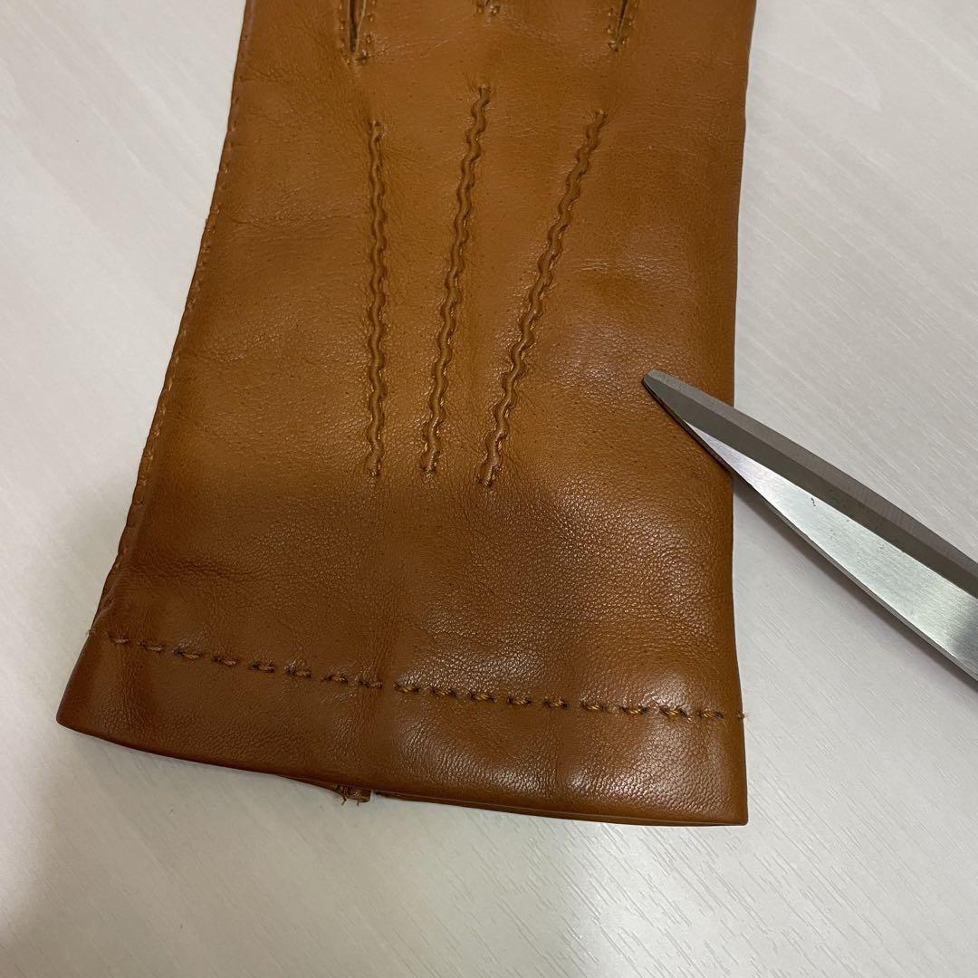 美品☆トゥモローランド☆手袋☆レザー☆メンズ☆ブラウン☆イタリア製☆シープスキン